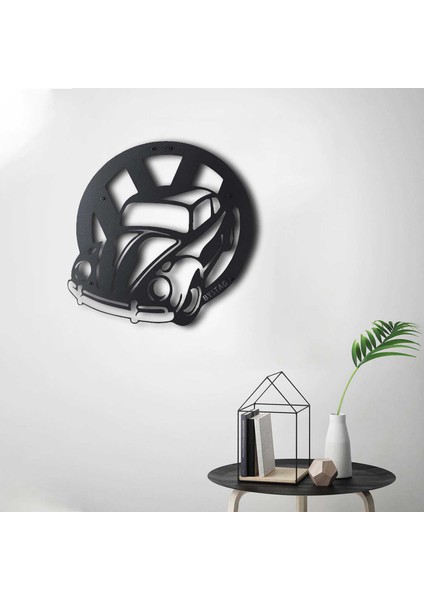 Vw Beetle Dekoratif Metal Duvar Tablosu