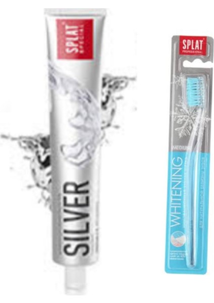 Special Silver Diş Macunu 75 Ml+Whitening Medium Diş Fırçası