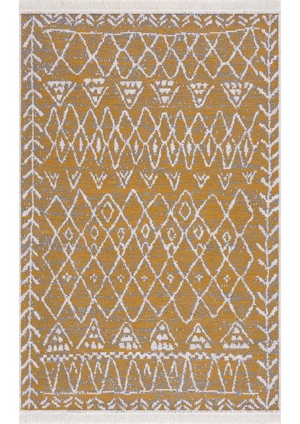Saçaklı Çift Taraflı Mistik Desenli Dokuma Kilim fiyatları