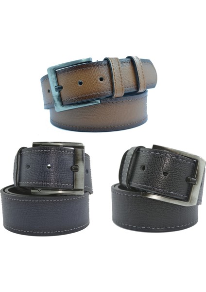 Trend Deri süper 3'lü Suni Spor Kemer 4.5 cm