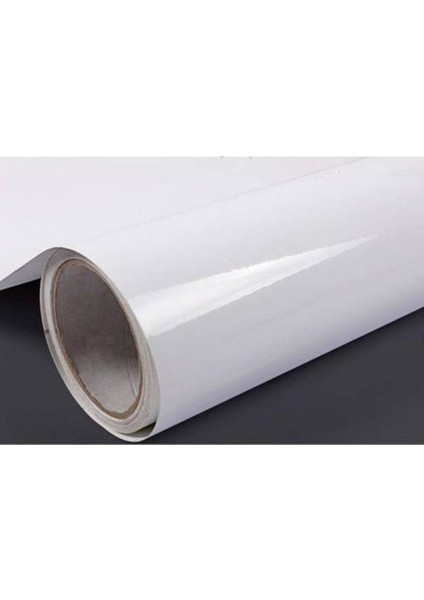 Parlak Beyaz Yapışkanlı Folyo 50 Cm X 4 Mt