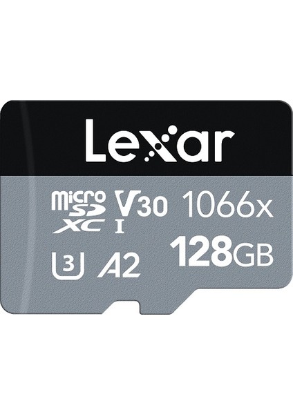 128GB Professional 1066X UHS-I MicroSDXC Memory Card + SD Adaptör (Silver Series)