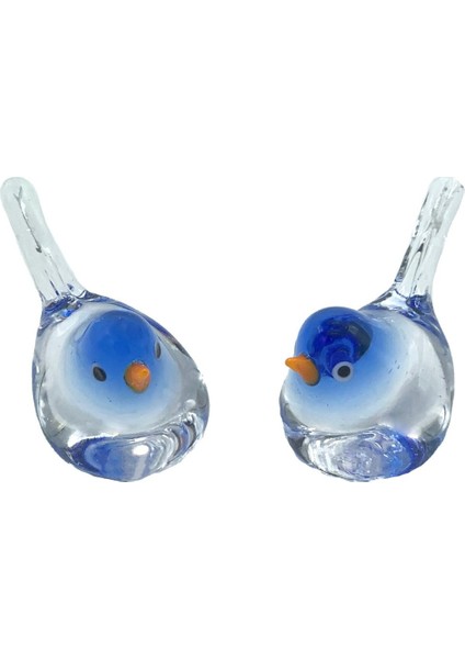 Itayla Murano Cam Ikili Mavi Kuş El Yapımı No:2 fiyatları