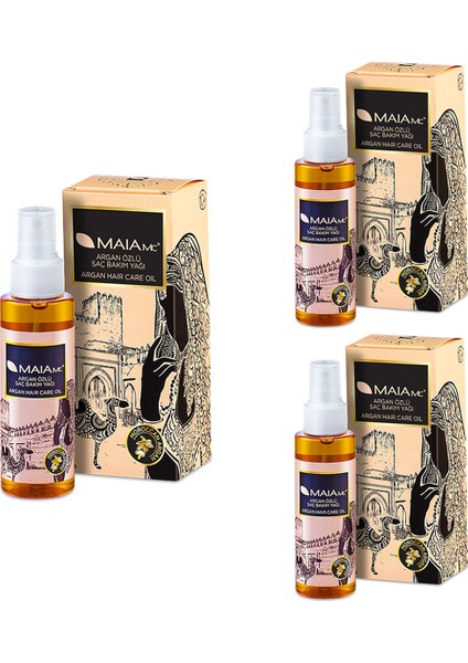 Argan Saç Bakım Yağı 120 ml x 3 Adet