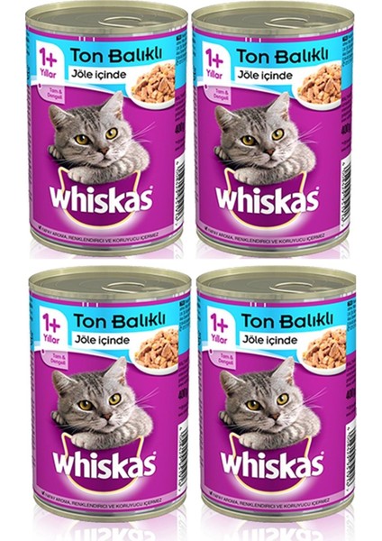 Ton Balıklı Kedi Konservesi 400 gr x 4 Adet