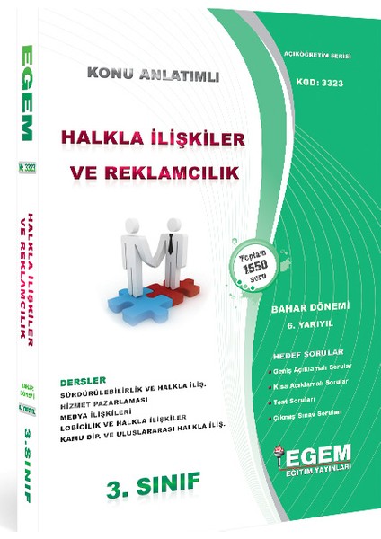 3. Sınıf Halkla İlişkiler ve Reklamcılık Konu Anlatımlı Soru Bankası-Bahar Dönemi(6. Yarıyıl)