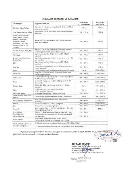 Köklendirici Dasol Fulvicol Liquid Gübre 1 lt modelleri