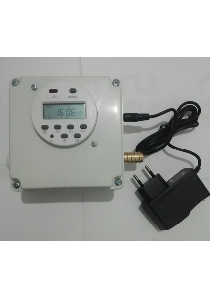 Bmk Electro Ankara Otomatik Sulama Sistemi Selenoid Vana Yarım Parmak +Dijital Zaman Ayarlı Saat+12 Volt 1 Amperadaptör