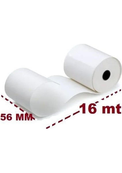 Termal Yazar Kasa Pos Rulosu 56 mm x 16 mt 5'lİ