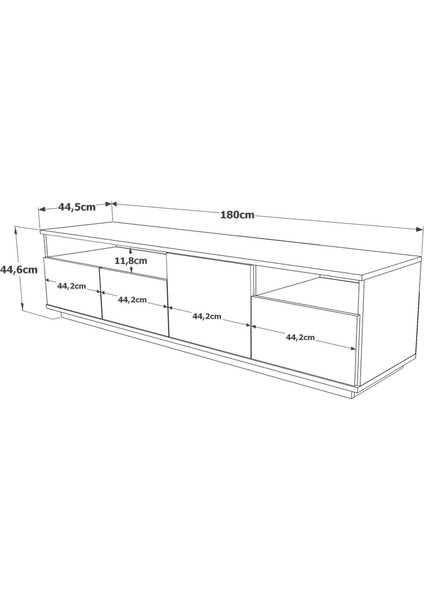 Robin Home Loft Tv Ünitesi Televizyon Sehpası Tv Sehpası Lf5