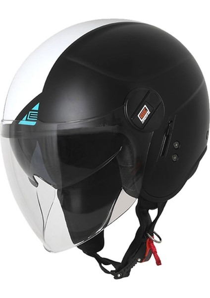 Alpha Next Açık Motosiklet Kaskı XL Beden Siyah - Beyaz