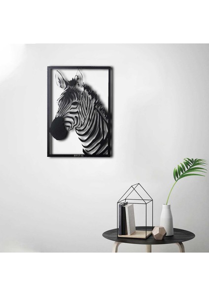 Zebra  Dekoratif Metal Duvar Tablosu