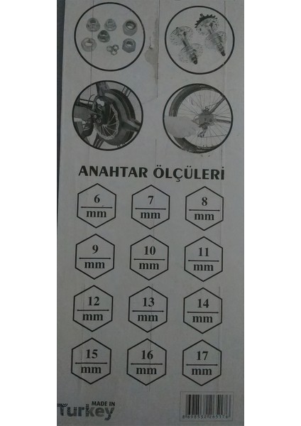 Bisiklet Tamir Anahtarı (06MM-17MM)