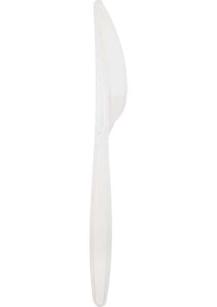 Plastik Lüks Şeffaf Bıçak - 100'LÜ