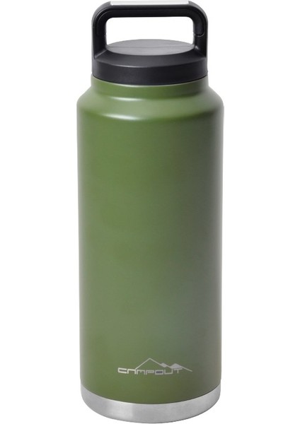 Campout Çift Katmanlı Termos 1000 ml Yeşil