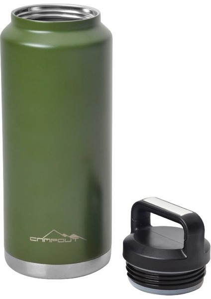 Campout Çift Katmanlı Termos 1000 ml Yeşil
