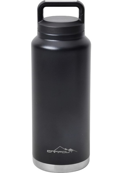 Campout Çift Katmanlı Termos 1000 ml Siyah