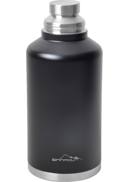 Campout Çift Katmanlı Termos 2000 ml Siyah