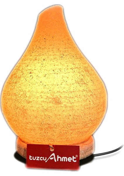 Tuz Lambası Damla Model Beyaz Tuzdan Yapılmış