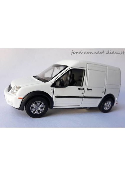 Ford Transit Connect Diecast Metal Araba Kapı Açılır Beyaz