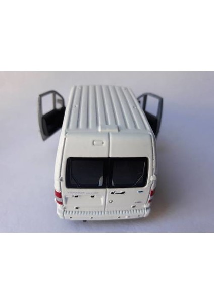 Ford Transit Connect Diecast Metal Araba Kapı Açılır Beyaz