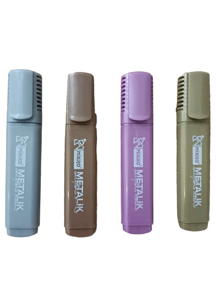 MK-603M Fosforlu Metalik Kalem 4'lü