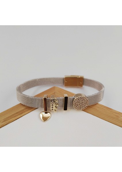 Charm Model Zirkon Taşlı Hasır Bileklik