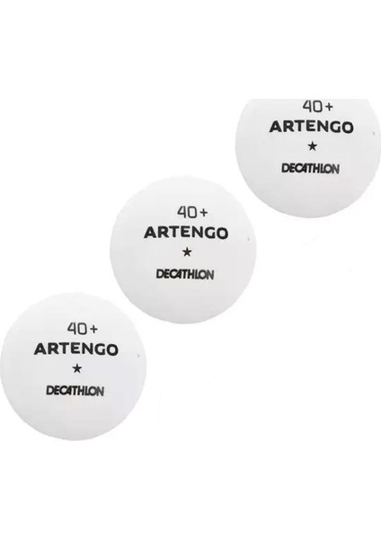 Artengo TTB100 Masa Tenisi Topu Ping Pong Topu (3 Adet) Beyaz