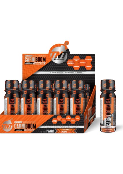 TNT Carniboom L-Carnitine 3000 mg 60 ml x 20 Adet
