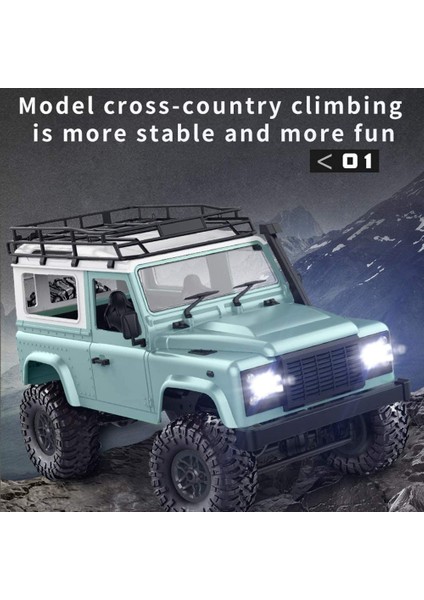 Rock Crawler 1/12 4WD 2.4g Uzaktan Kumanda Yüksek Hızlı Off Road Kamyon Rc Araba LED 4 x 4