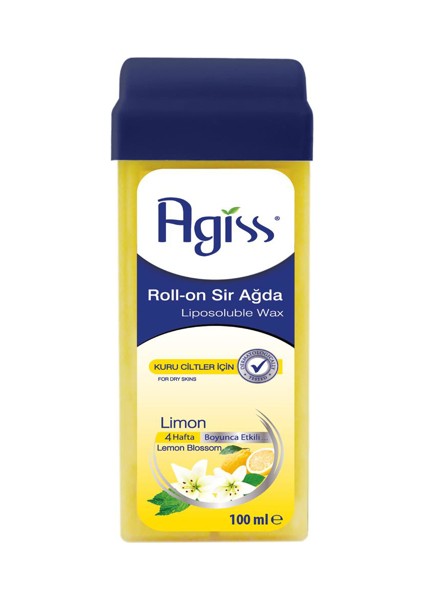 s Roll-On Kartuş Sir Ağda Isıtıcı + 6^lı Limonlu Kartuş Ağda Seti 9 Parça