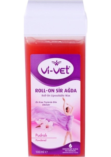 Roll-On Kartuş Sir Ağda Isıtıcı + 5^li Pudralı Kartuş Ağda Seti 8 Parça