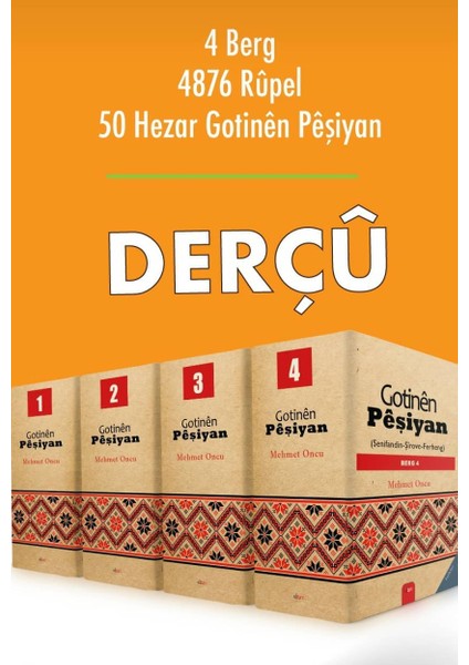 Gotinen Peşiyan 4 Cilt Takım - Mehmet Oncu