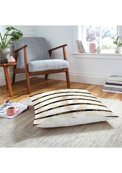 Modern Sanat Tasarımlı Dijital Baskılı Yer Minderi