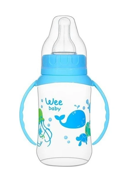 Wee Baby 744 Kulplu Pp Biberon 150 ml - Mavi