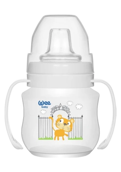 Wee Baby 753 Akıtmaz Kulplu Pp Bardak 125 ml - Beyaz