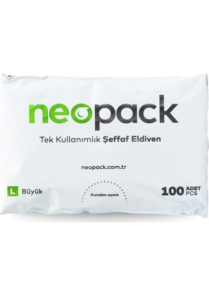 Tek Kullanımlık Şeffaf Eldiven - 100'LÜ