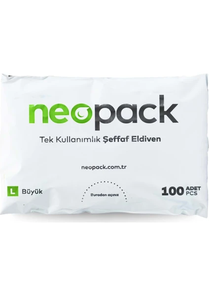 Tek Kullanımlık Şeffaf Eldiven - 100'LÜ