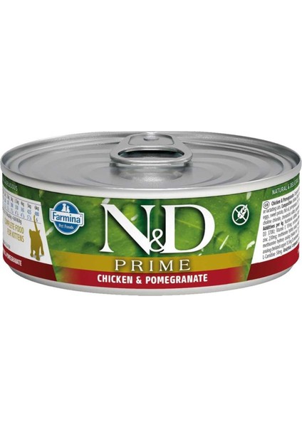 Prime Tavuk ve Narlı Yavru Kedi Konservesi 80 gr