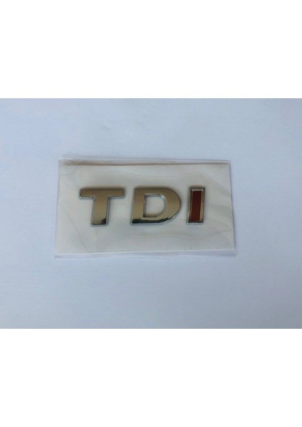 Volkswagen Tdi Bagaj Yazısı Tek Kırmızı Yeni Model 1K9853675M