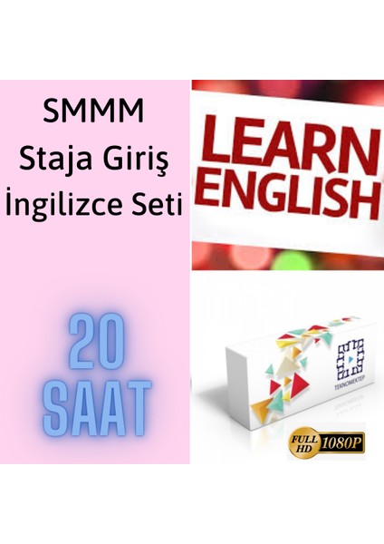 Smmm Staja Giriş Ingilizce Eğitim Seti