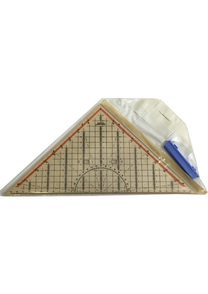 Açılı Gönye Dereceli Geodorayt 32 cm