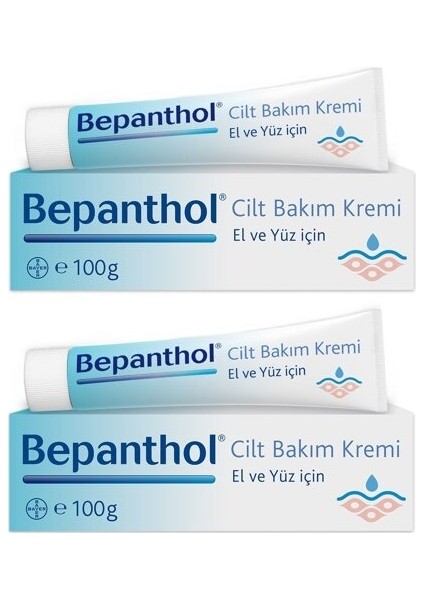 El ve Yüz Için Cilt Bakım Kremi 100 gr x 2