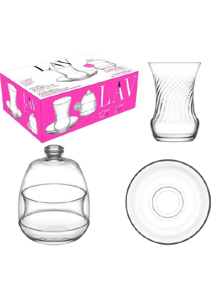 Inci 24 Parça Çay Seti + 2 Şekerlik