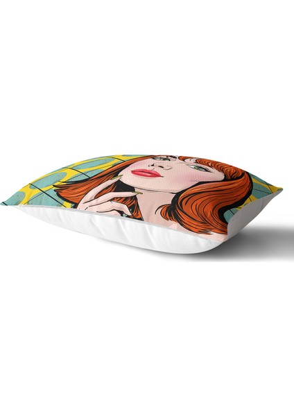 Pop Art Resimli Dijital Baskılı Dekoratif Dikdörtgen Yastık Kılıfı fiyatları
