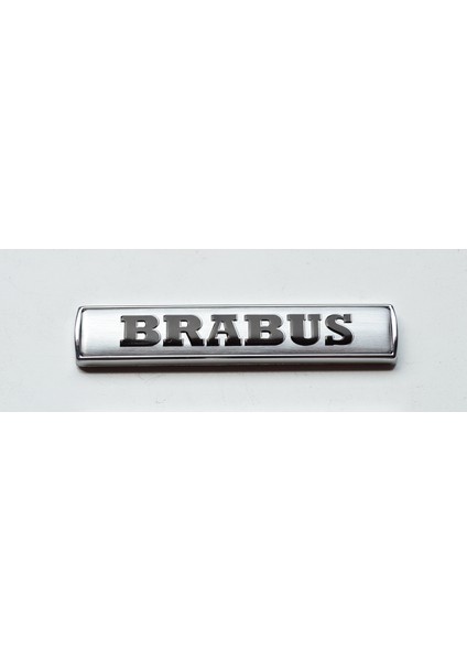 Mercedes Brabus Çamurluk Arması Gümüş Gri (1ADET) 1.5cm x 7.5cm