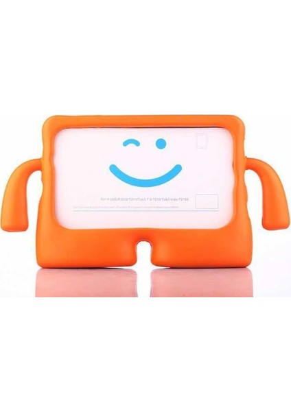 Apple iPad Mini 1 2 3 4 Silikon Çocuk Figürlü Ibuy Tablet Kılıfı Turuncu