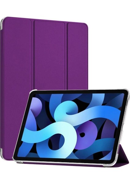 Lenovo M10 Plus TBX606F Smart Cover Standlı Akıllı Kılıf Mor