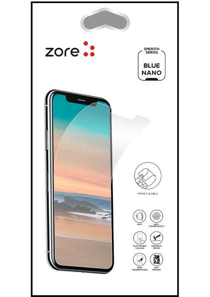 Apple iPhone 12 Blue Nano Ekran Koruyucu Şeffaf