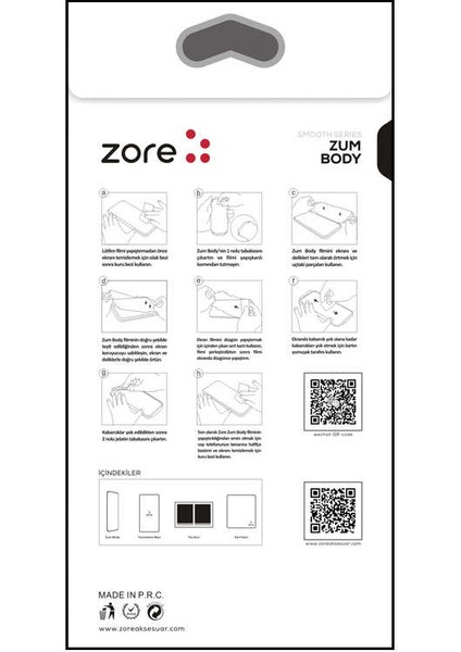 Xiaomi Mi 10 Zum Body Tam Kaplayan Ekran Koruyucu Şeffaf modelleri
